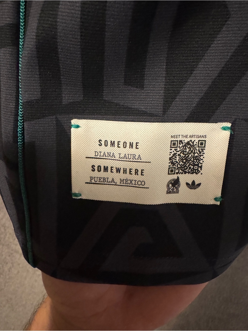 Someone Somewhere Adidas Authentic Mexico Black Soccer Jersey XL - Picture 6 of 6